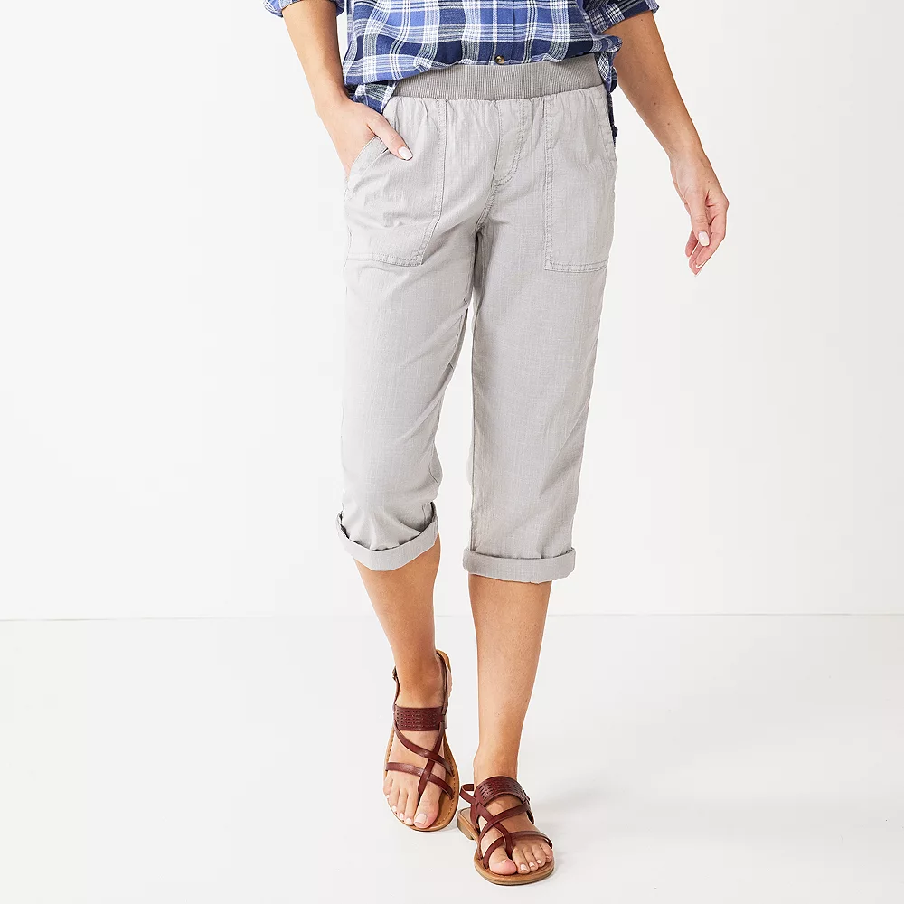 Women's Sonoma Goods For Life® Comfort Waist Pull-On Capri Pants 10 Women's Sonoma Goods For Life® Comfort Waist Pull-On Capri Pants - Image 8