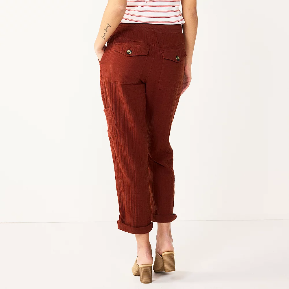 Maternity Sonoma Goods For Life® Under-The-Belly Utility Crop Pants 5 Maternity Sonoma Goods For Life® Under-The-Belly Utility Crop Pants - Image 3