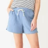 Petite Sonoma Goods For Life® French Terry Sweat Shorts -Sonoma Clothing Store 5241314 Gear Blue