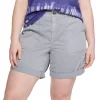 Plus Size Sonoma Goods For Life® Utility Bermuda Shorts -Sonoma Clothing Store 5242679 Light Gray