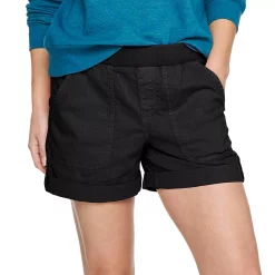 Women's Sonoma Goods For Life® Easy Pull-On 5" Utility Shorts -Sonoma Clothing Store 5243307 Black