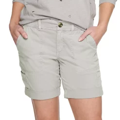 Women's Sonoma Goods For Life® Comfort Waist Utility Bermuda Shorts -Sonoma Clothing Store 5243469 Almond