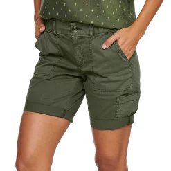Women's Sonoma Goods For Life® Comfort Waist Utility Bermuda Shorts -Sonoma Clothing Store 5243469 Olive