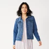 Petite Sonoma Goods For Life® Jean Jacket -Sonoma Clothing Store 5245182 Medium Wash