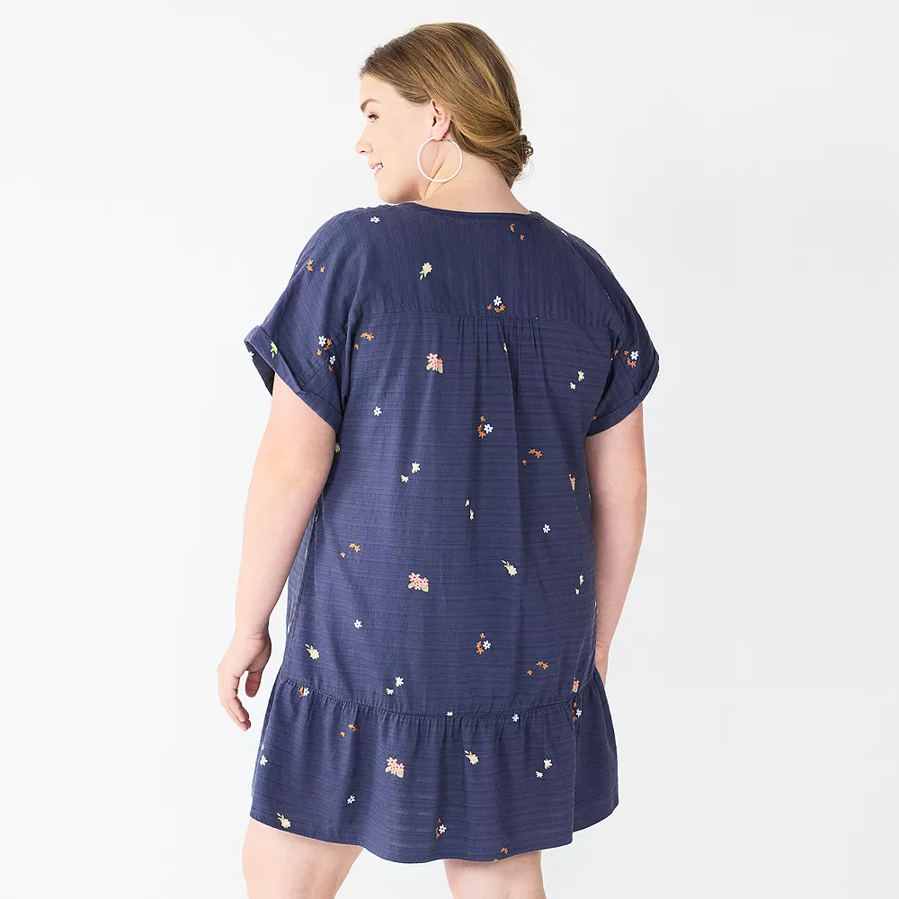 Women's Sonoma Goods For Life® Button Front Tunic Dress 5 Women's Sonoma Goods For Life® Button Front Tunic Dress - Image 3