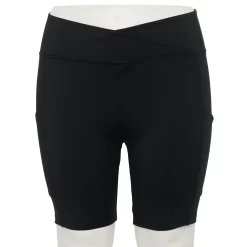 Plus Size Sonoma Goods For Life® Crossover Waist Shorts -Sonoma Clothing Store 5271326 Pitch Black