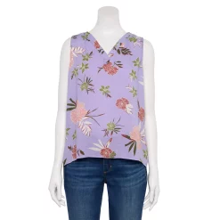 Women's Sonoma Goods For Life® V-Neck Tank 36 Women's Sonoma Goods For Life® V-Neck Tank -Sonoma Clothing Store 5297402 Lilac Tropical Floral