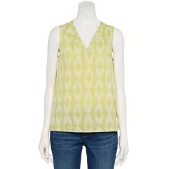 Women's Sonoma Goods For Life® V-Neck Tank 30 Women's Sonoma Goods For Life® V-Neck Tank -Sonoma Clothing Store 5297402 Lime Sketch Diamond