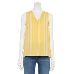 Women's Sonoma Goods For Life® V-Neck Tank 27 Women's Sonoma Goods For Life® V-Neck Tank -Sonoma Clothing Store 5297402 Yellow Mixed Stripe
