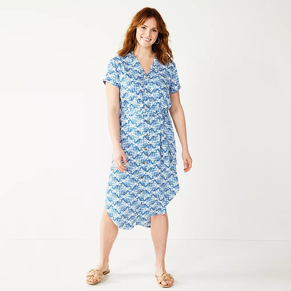 Petite Sonoma Goods For Life® Midi Shirtdress 8 Petite Sonoma Goods For Life® Midi Shirtdress - Image 6