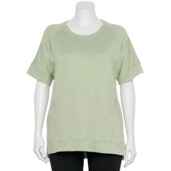 Plus Size Sonoma Goods For Life® Supersoft Short Sleeve Tunic