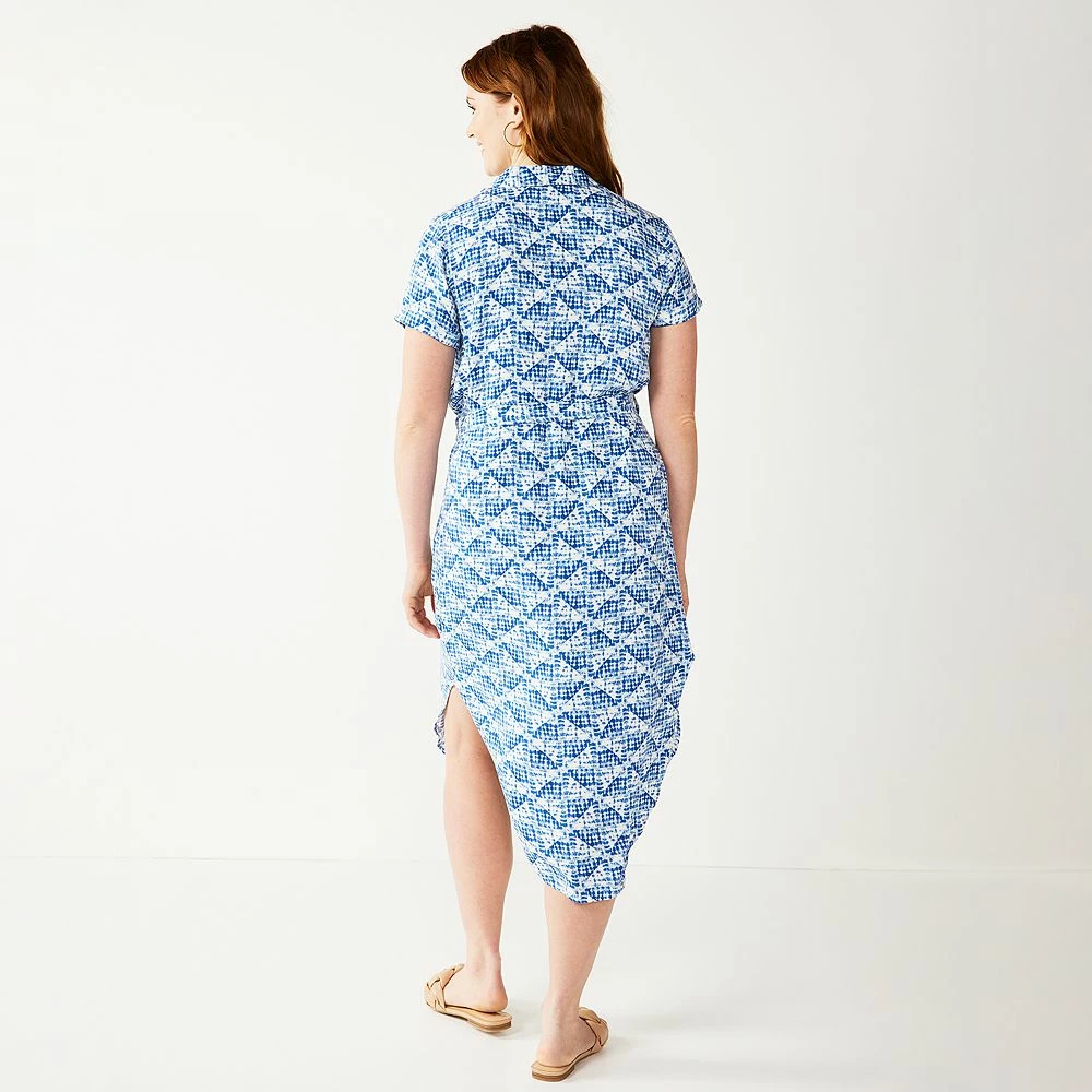 Women's Sonoma Goods For Life® Button Front Midi Shirt Dress 9 Women's Sonoma Goods For Life® Button Front Midi Shirt Dress - Image 7