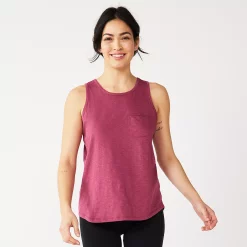 Women's Sonoma Goods For Life® High-Neck Tank -Sonoma Clothing Store 5467284 Pink