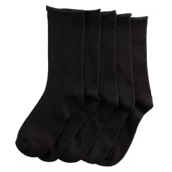 Women's Sonoma Goods For Life® 5-Pack Roll Top Crew Socks -Sonoma Clothing Store 5497545 ALT