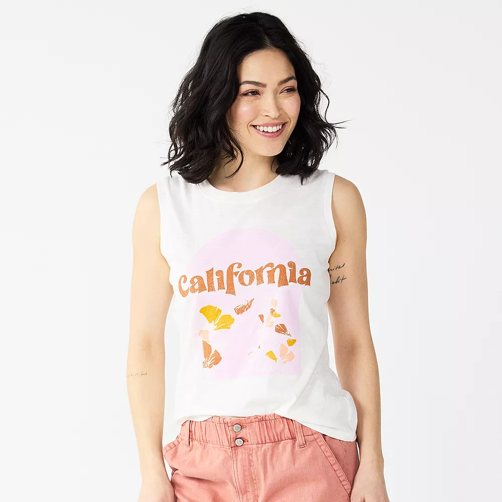 Women's Sonoma Goods For Life® Muscle Graphic Tank 12 Women's Sonoma Goods For Life® Muscle Graphic Tank - Image 10