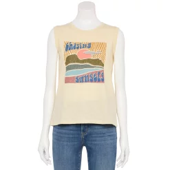 Women's Sonoma Goods For Life® Muscle Graphic Tank 37 Women's Sonoma Goods For Life® Muscle Graphic Tank -Sonoma Clothing Store 5504455 Tan Chasing Sunsets