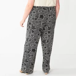 Plus Size Sonoma Goods For Life® Linen-Blend Wide-Leg Pants -Sonoma Clothing Store 5517827 ALT