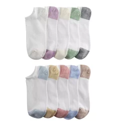 Women's Sonoma Goods For Life® 10-Pack No Show Marled Socks -Sonoma Clothing Store 5521589 White Multi