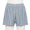 Women's Sonoma Goods For Life® 5" Pull-On Easy Shorts -Sonoma Clothing Store 5526329 Blue Stripe