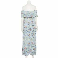 Maternity Sonoma Goods For Life® Ruffled Off-The-Shoulder Maxi Print Dress -Sonoma Clothing Store 5526627 ALT