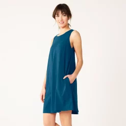 Women's Sonoma Goods For Life® Sleeveless Swing Dress -Sonoma Clothing Store 5546448 Navy