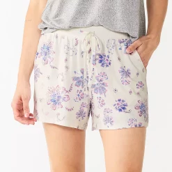 Women's Sonoma Goods For Life® Essential Pajama Shorts 12 Women's Sonoma Goods For Life® Essential Pajama Shorts -Sonoma Clothing Store 5553528 White Floral
