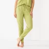 Women's Sonoma Goods For Life® Essential Banded Bottom Pajama Pants 1 Women's Sonoma Goods For Life® Essential Banded Bottom Pajama Pants -Sonoma Clothing Store 5558711 Walace Green