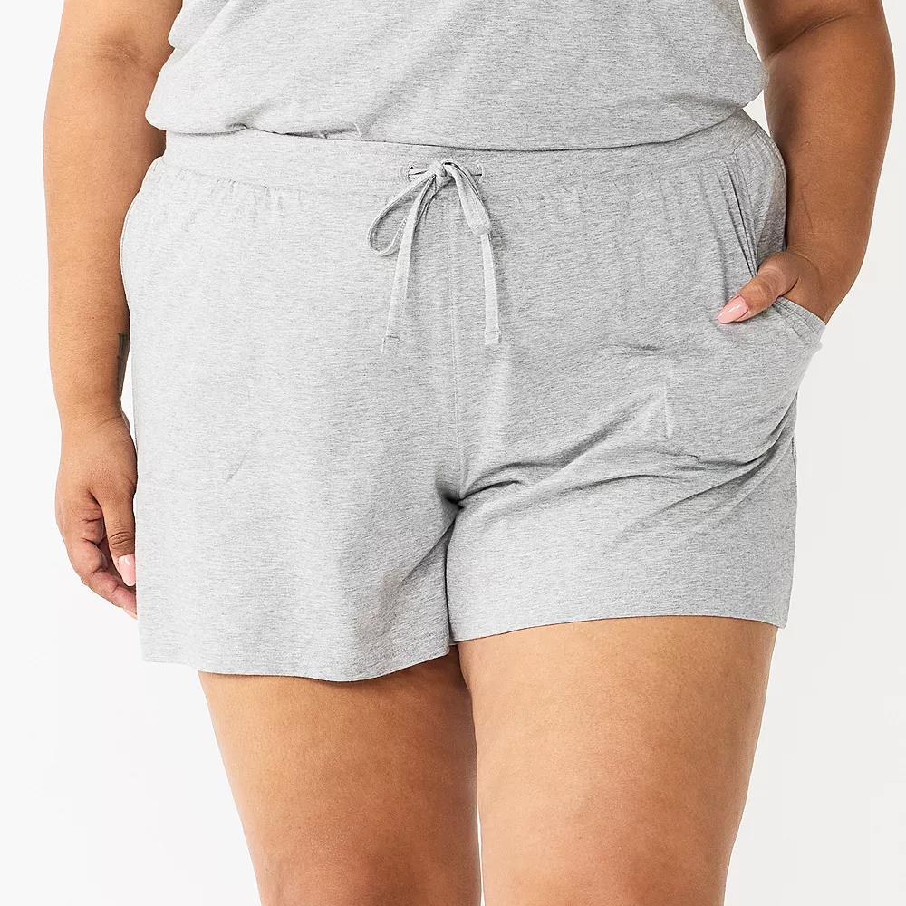 Plus Size Sonoma Goods For Life® Essential Pajama Shorts 6 Plus Size Sonoma Goods For Life® Essential Pajama Shorts - Image 4