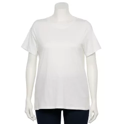 Petite Plus Size Sonoma Goods For Life® Crewneck Tee -Sonoma Clothing Store 5572597 White