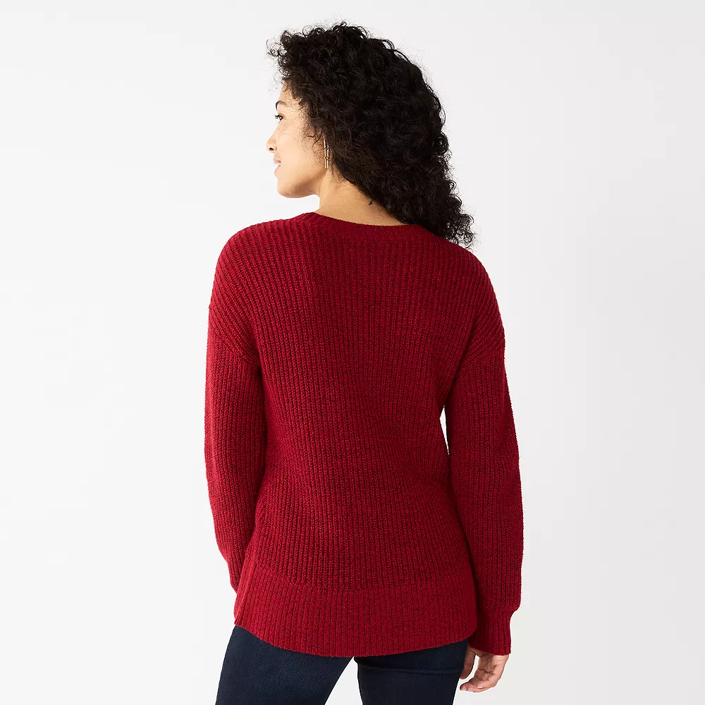 Women's Sonoma Goods For Life® Diamond Stitch Pullover Sweater 13 Women's Sonoma Goods For Life® Diamond Stitch Pullover Sweater - Image 11