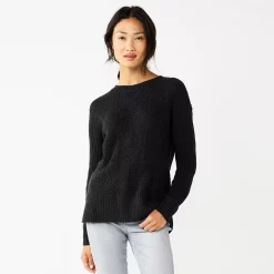 Women's Sonoma Goods For Life® Diamond Stitch Pullover Sweater 19 Women's Sonoma Goods For Life® Diamond Stitch Pullover Sweater -Sonoma Clothing Store 5579763 Black