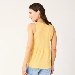 Women's Sonoma Goods For Life® Button Utility Tank -Sonoma Clothing Store 5583719 ALT