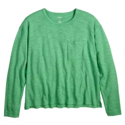 Women's Sonoma Goods For Life® Long Sleeve Pocket Tee -Sonoma Clothing Store 5585375 ALT5
