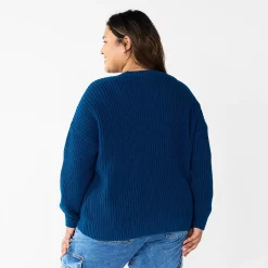 Plus Size Sonoma Goods For Life® Drop Shoulder Sweater -Sonoma Clothing Store 5585467 ALT
