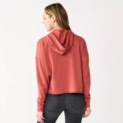 Women's Sonoma Goods For Life® Cozy Relaxed Hoodie -Sonoma Clothing Store 5589293 ALT