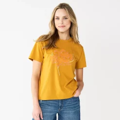 Women's Sonoma Goods For Life® Relaxed Graphic Tee -Sonoma Clothing Store 5596692 Gold Valley Coffee