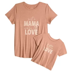 Maternity Sonoma Goods For Life® Mommy & Me Graphic Tee Set -Sonoma Clothing Store 5599953 Mama Little Love