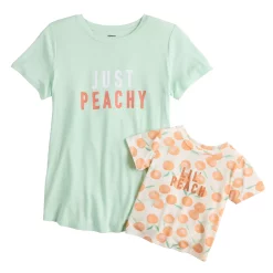 Maternity Sonoma Goods For Life® Mommy & Me Graphic Tee Set -Sonoma Clothing Store 5599953 Peachy