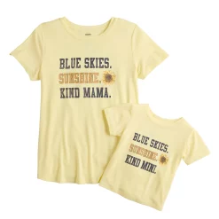 Maternity Sonoma Goods For Life® Mommy & Me Graphic Tee Set -Sonoma Clothing Store 5599953 Sunshine