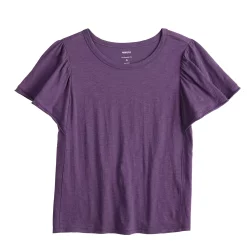 Women's Sonoma Goods For Life® Seamed Flutter Sleeve Top -Sonoma Clothing Store 5611922 ALT5