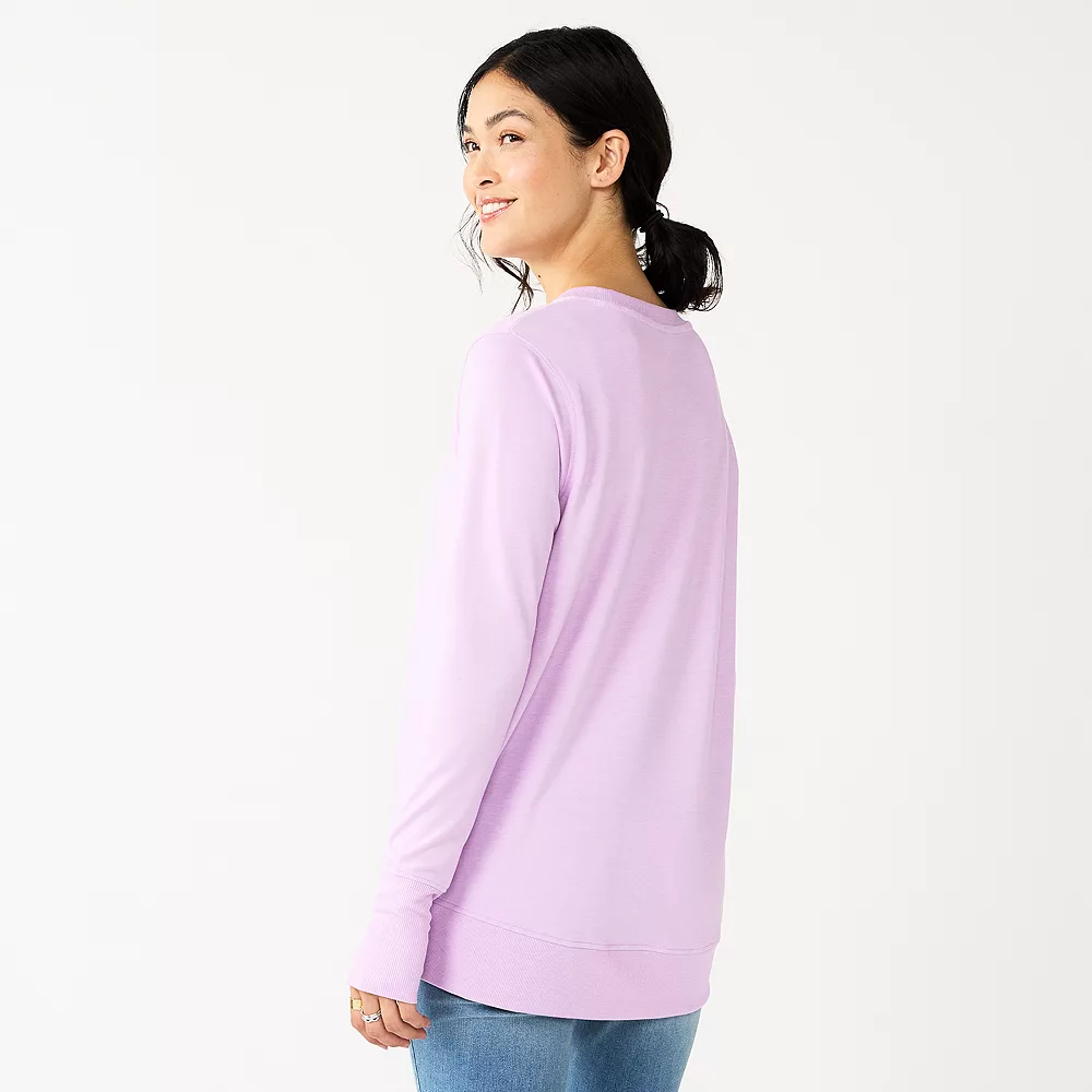 Women's Sonoma Goods For Life® Super Soft Solid Tunic Sweatshirt 11 Women's Sonoma Goods For Life® Super Soft Solid Tunic Sweatshirt - Image 9