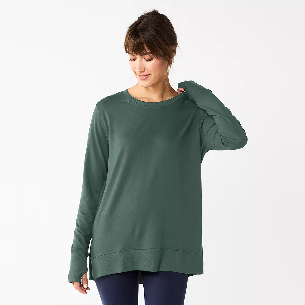 Women's Sonoma Goods For Life® Super Soft Solid Tunic Sweatshirt 9 Women's Sonoma Goods For Life® Super Soft Solid Tunic Sweatshirt - Image 7