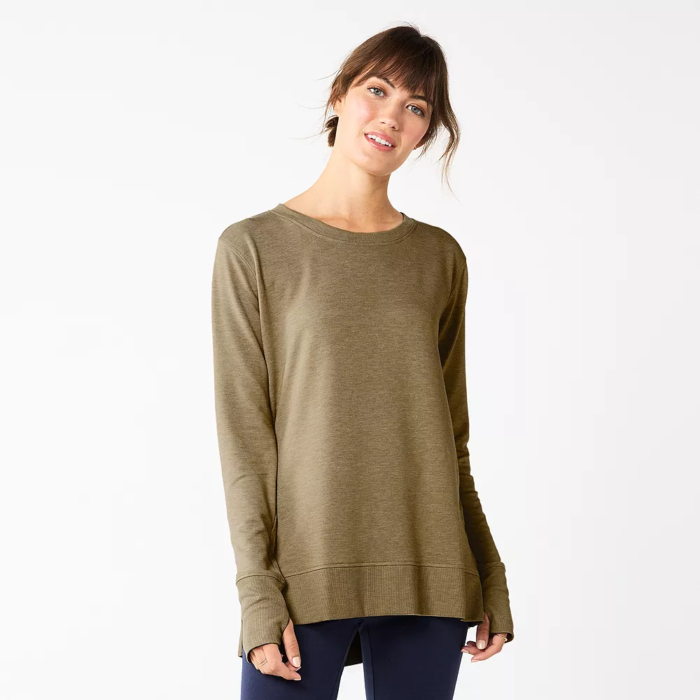 Women's Sonoma Goods For Life® Super Soft Solid Tunic Sweatshirt 7 Women's Sonoma Goods For Life® Super Soft Solid Tunic Sweatshirt - Image 5