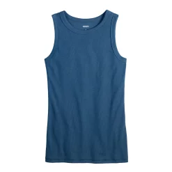 Women's Sonoma Goods For Life® Slim Fit High Neck Rib Tank -Sonoma Clothing Store 5651280 ALT5