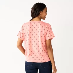 Women's Sonoma Goods For Life® Ruffled Babydoll Top -Sonoma Clothing Store 5665750 ALT