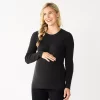 Maternity Sonoma Goods For Life® Fitted Puff Sleeve Sweater 2 Maternity Sonoma Goods For Life® Fitted Puff Sleeve Sweater -Sonoma Clothing Store 5666269 Black