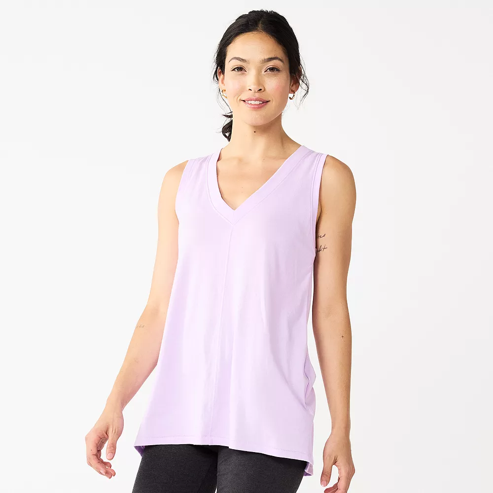Women's Sonoma Goods For Life® Relaxed V-Neck Tank 5 Women's Sonoma Goods For Life® Relaxed V-Neck Tank - Image 3