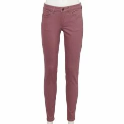 Women's Sonoma Goods For Life® Supersoft Stretch Midrise Skinny Jeans -Sonoma Clothing Store 5671206 Macbeth Purple