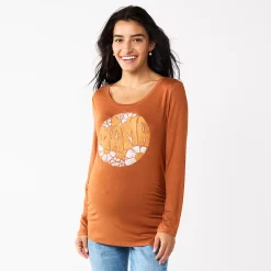 Maternity Sonoma Goods For Life® Essential Scoopneck Long Sleeve Tee -Sonoma Clothing Store 5672154 Vintage Mama