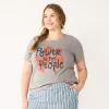 Plus Size Sonoma Goods For Life® Crewneck Patriotic Graphic Tee 2 Plus Size Sonoma Goods For Life® Crewneck Patriotic Graphic Tee -Sonoma Clothing Store 5672984 Gray Power To The Ppl